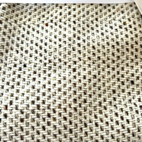 SOLD - Avoca Pure Donegal Wool Throw 56x72 Ivory Tan Made In Ireland Reg. $250 - Picture 4 of 8